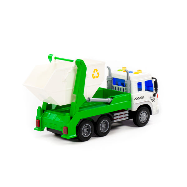 City Recycling Container Truck Toy - Lights and Sounds, Ages 3+