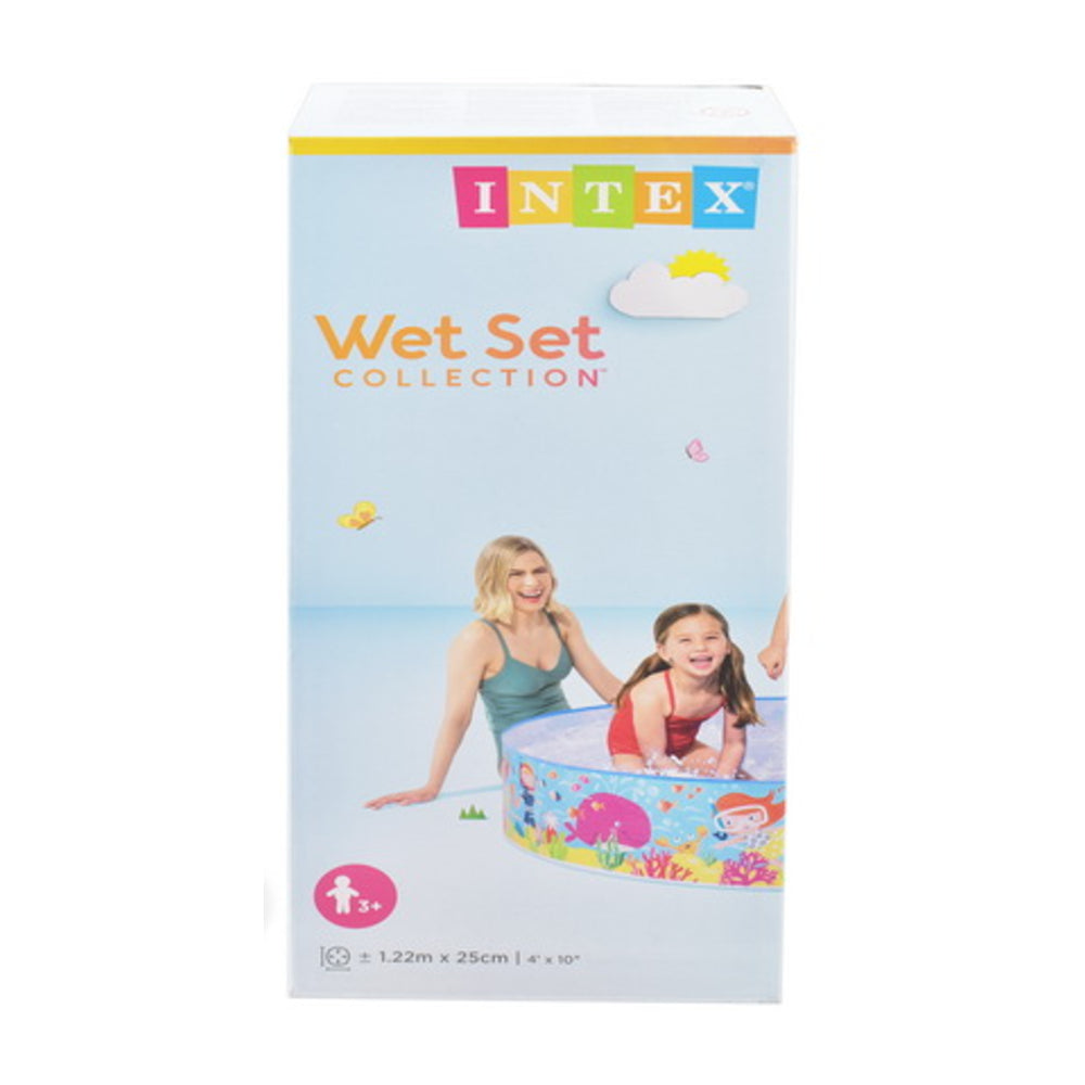 Snorkel Fun Snapset Paddling Pool - 1.22 m x 25 cm, Ages 3+
