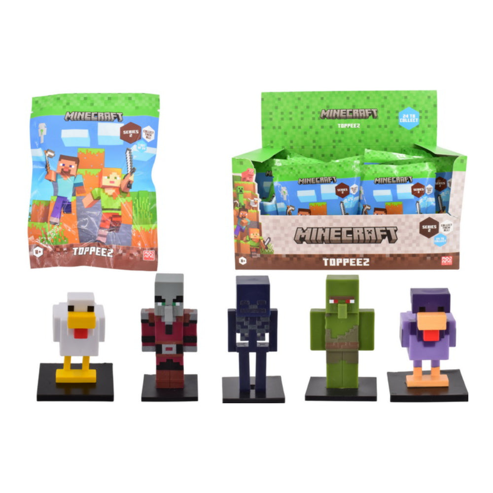 Minecraft 3D Toppeez Mini Figure - 1 Piece, Series 3, Assorted Designs