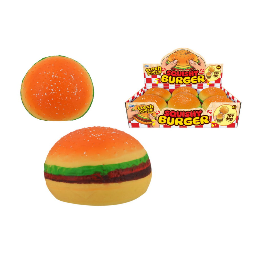 Jumbo Squishy Hamburger Toy - Slow-Rising, Sensory Stress Relief