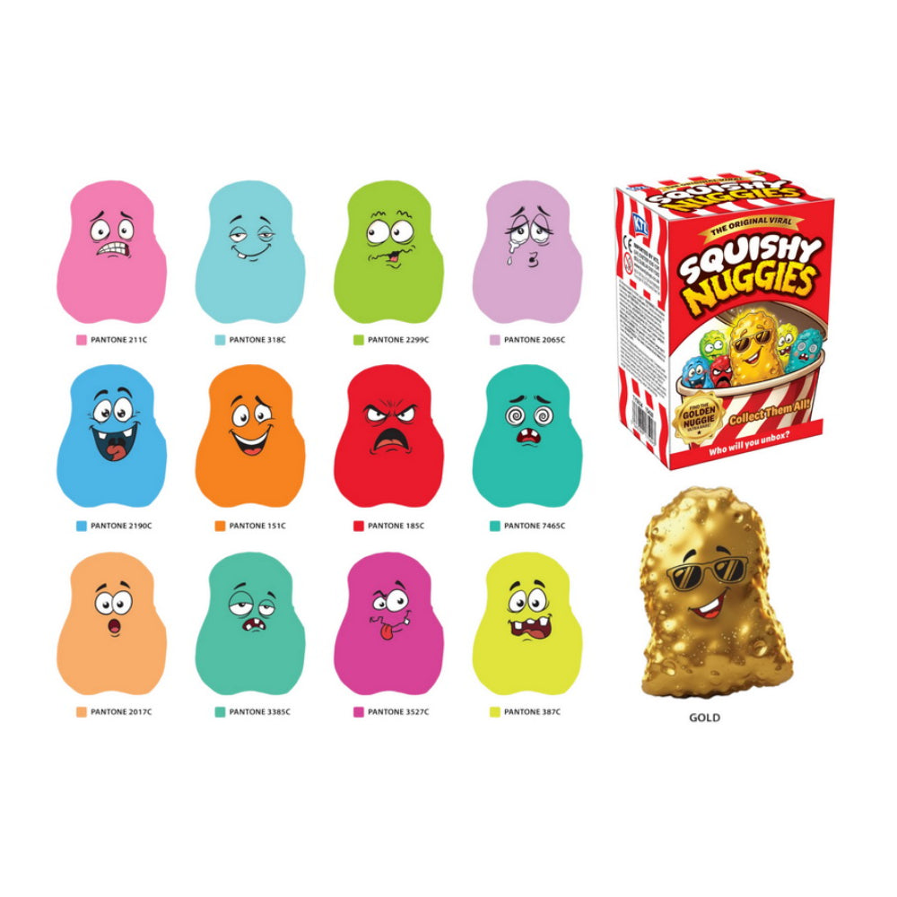 Squishy Nuggies Blind Bag Collectible Toy - Assorted Designs and Colours
