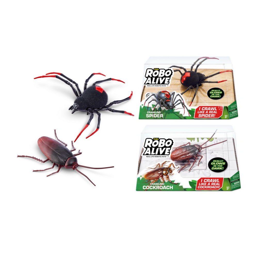 Robo Alive Robotic Insect Toy - Assorted Spider/Cockroach Designs