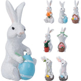 Bunny Decorations - 6 Assorted Designs - 9cm