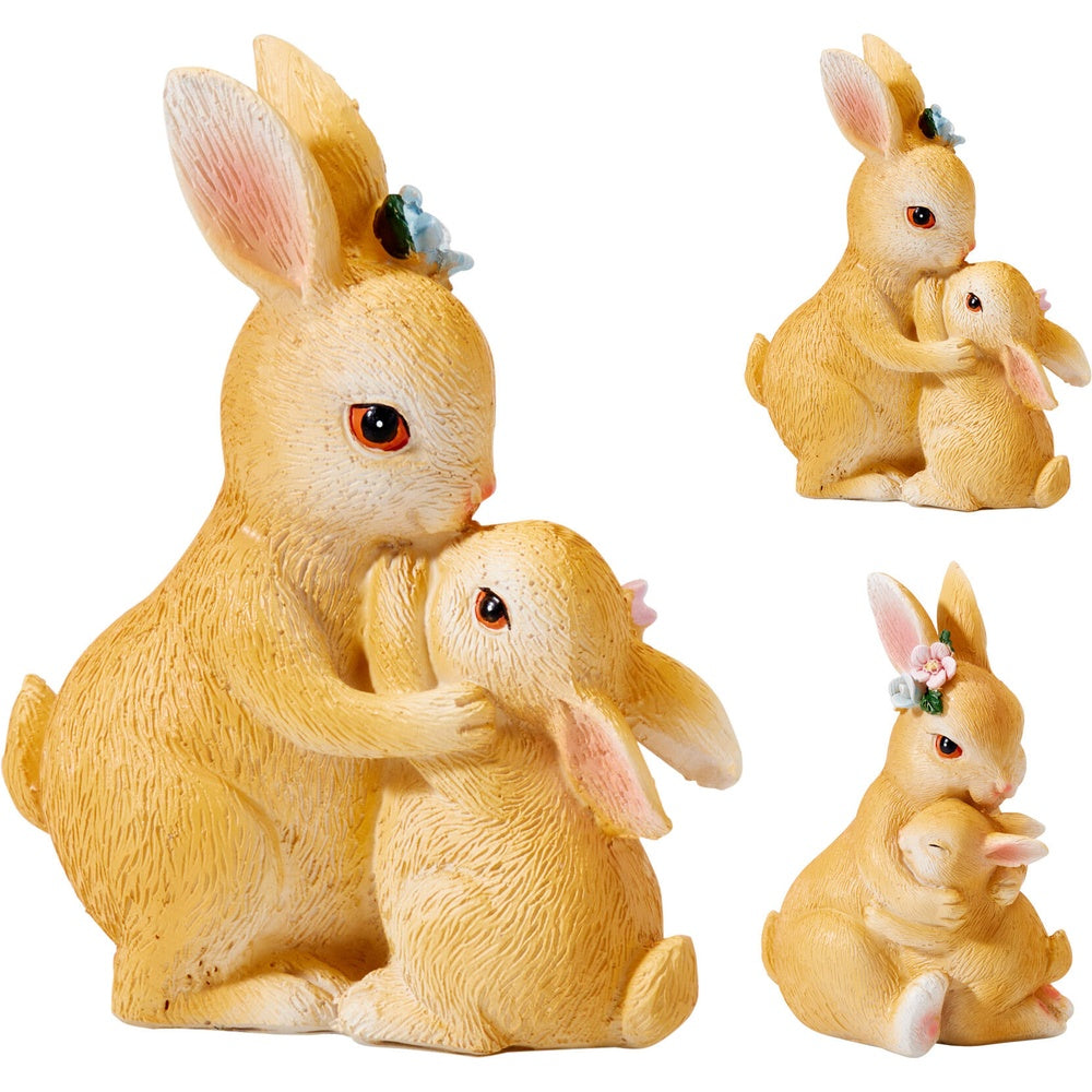 Rabbit With Baby - Easter Decoration - 7x5x11cm