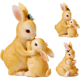 Rabbit With Baby - Easter Decoration - 7x5x11cm