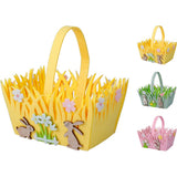Easter Basket - Assorted Designs - 17x12x10cm