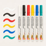 Royal Langnickel Acrylic Paint Marker Set - 6 Pieces, Assorted Primary Colours