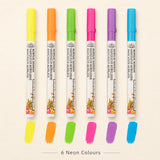 Royal Langnickel Acrylic Paint Markers - Pack of 6, Assorted Neon Colours