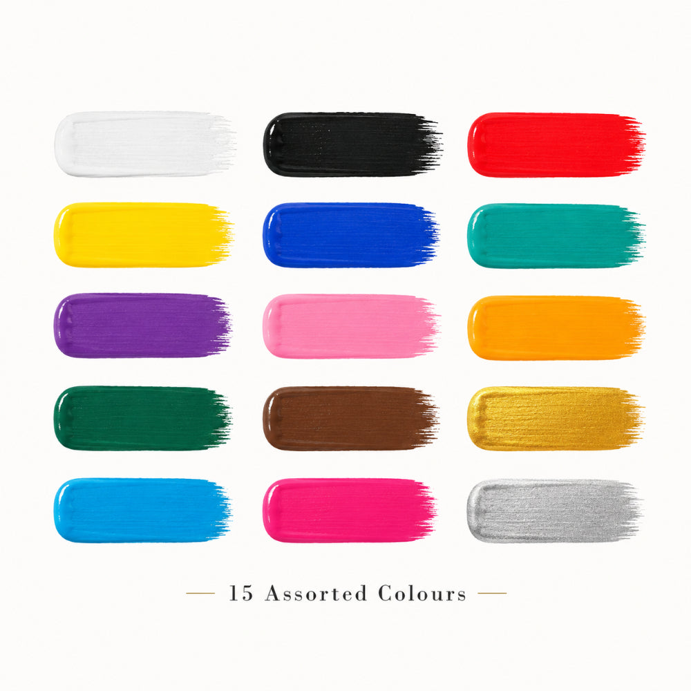 Royal Langnickel Acrylic Paint Marker Set - 15 Pieces, Assorted Primary Colours