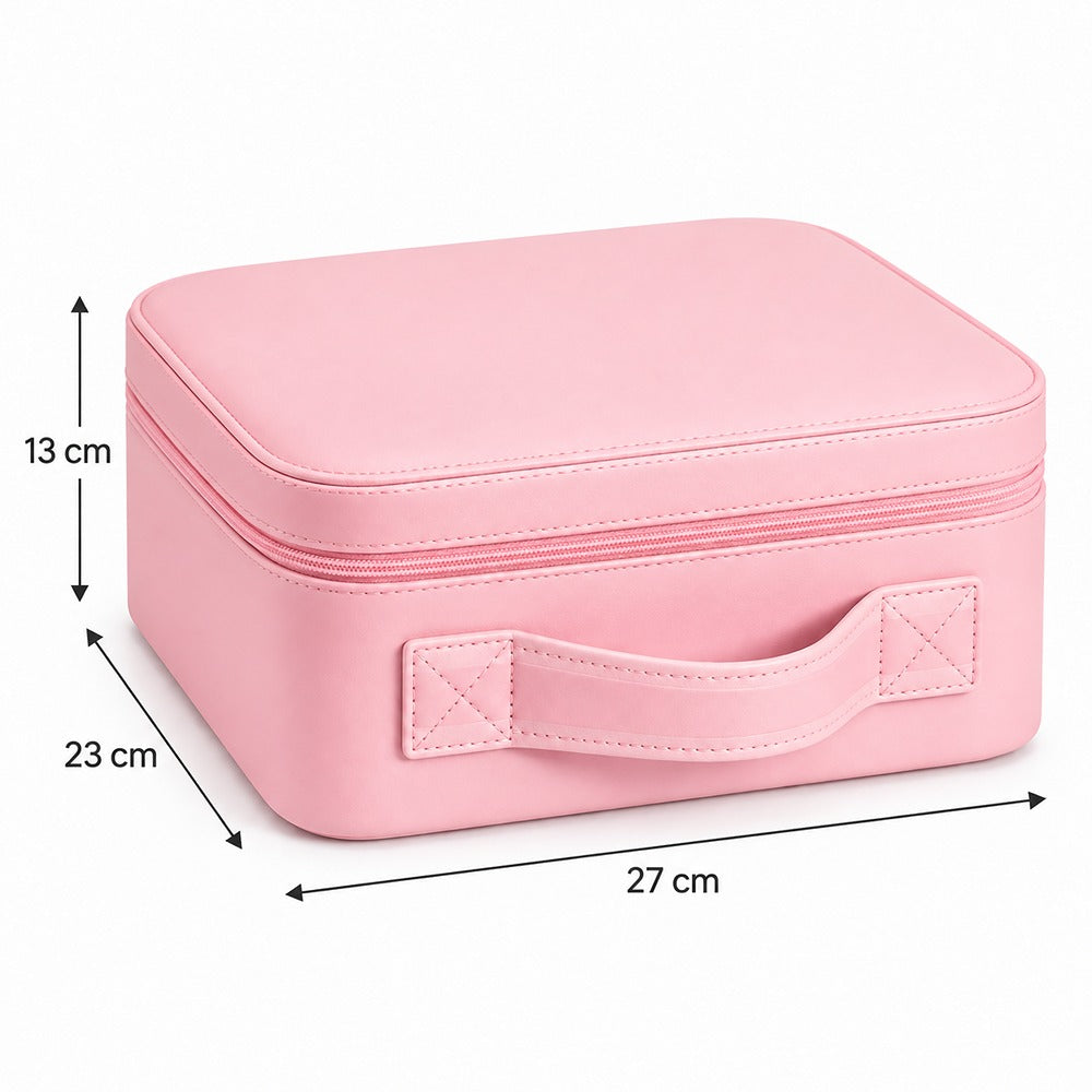 LED Make Up Box Pink | 27x23x13cm