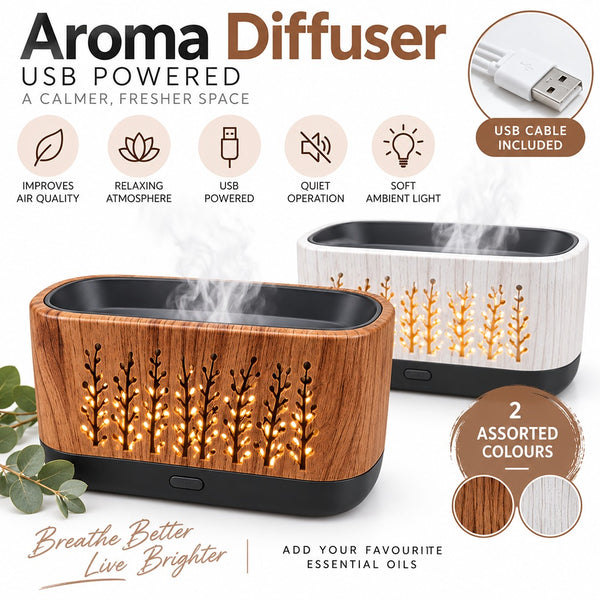 Diffuser Assorted Colours USB | Stylish Home Fragrance