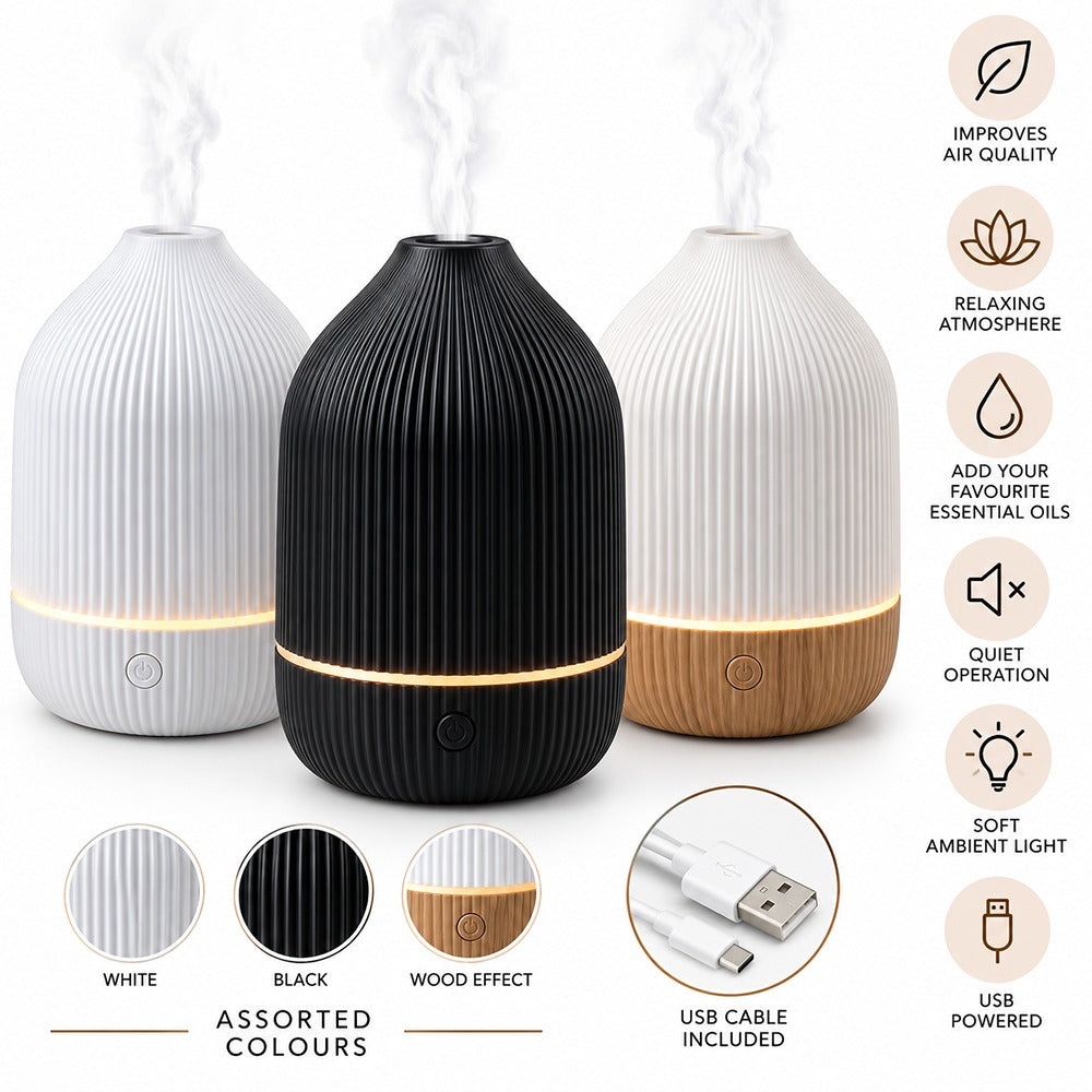 Diffuser Assorted Colours USB | Stylish Home Fragrance