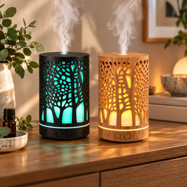 Tree Of Life Diffuser | 15cm Black/Natural
