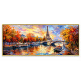 Home Gallery Framed Canvas Print Eiffel Tower | 60x120cm Wall Art