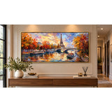 Home Gallery Framed Canvas Print Eiffel Tower | 60x120cm Wall Art