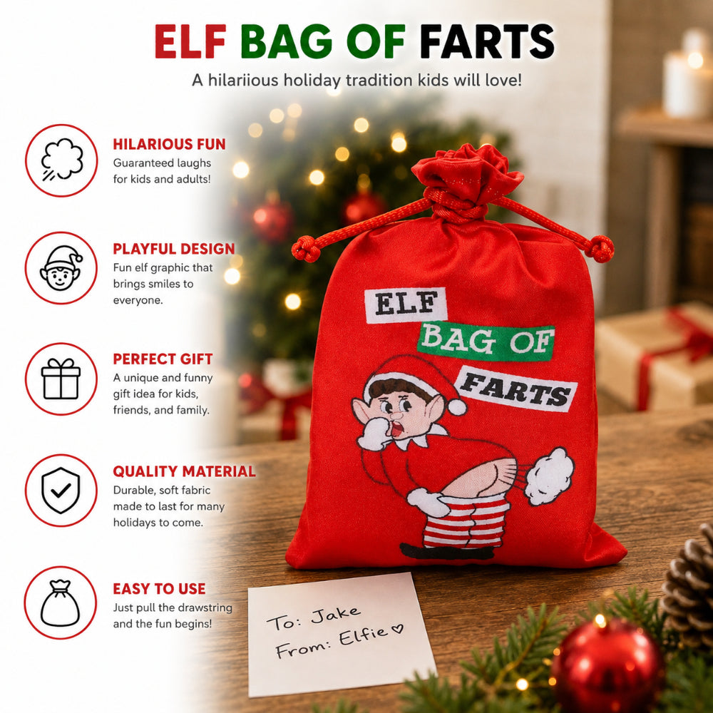 Electronic Elf Fart Bag Novelty Prank Toy - Red, Ages 3 Years and Over - alternate view 2