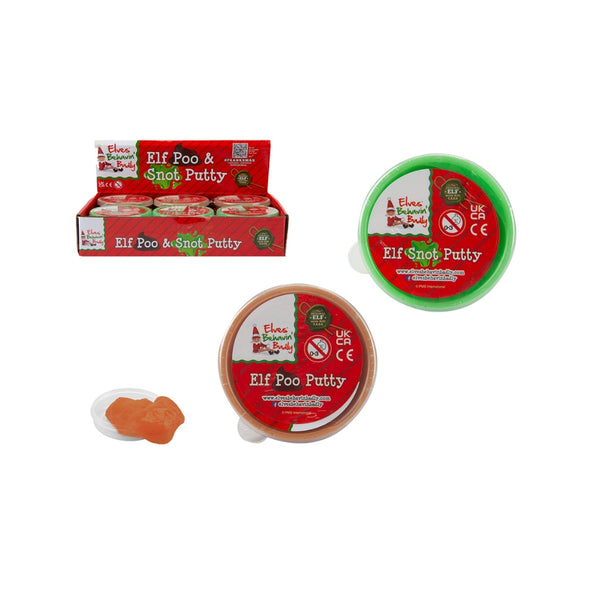 Elf Snot and Poo Christmas Putty Toy - 40g, Assorted Designs, Ages 3+