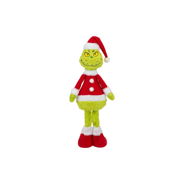 Standing Grinch Christmas Plush Toy - 46cm, Red Santa Outfit