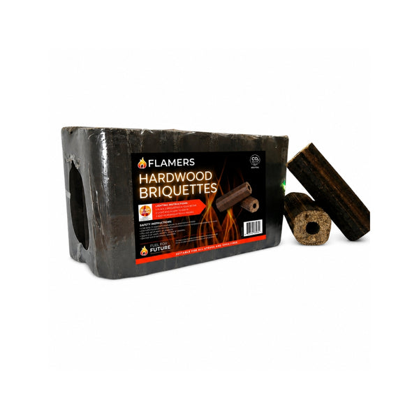Flamers Hardwood Briquettes - 12 Pack