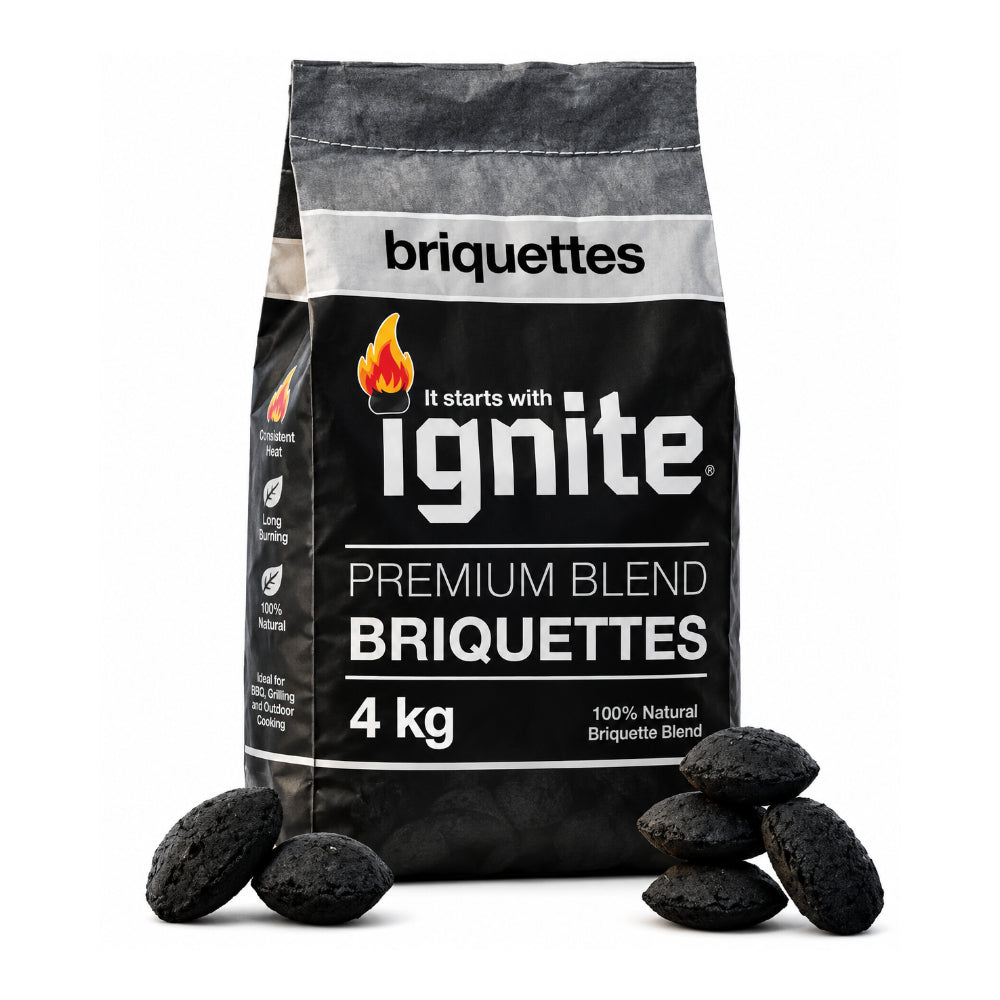 Ignite Briquettes 4kg | 100% Natural Blend for BBQs