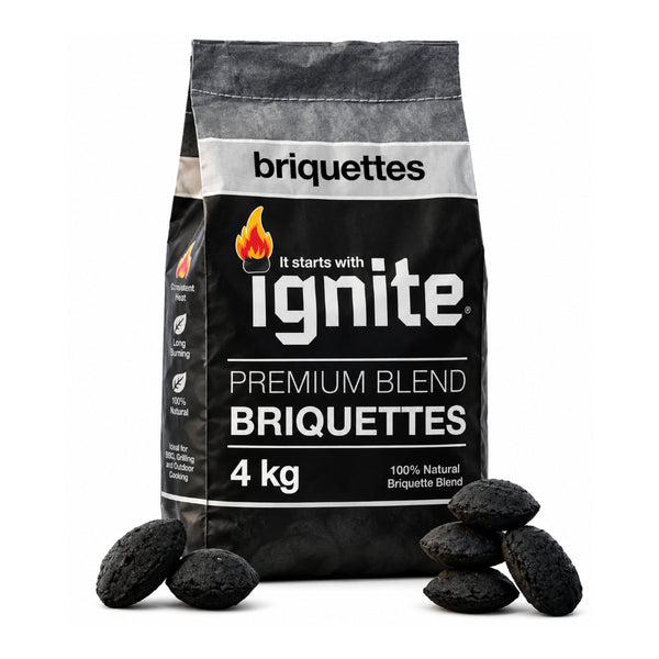 Ignite Briquettes 4kg | 100% Natural Blend for BBQs