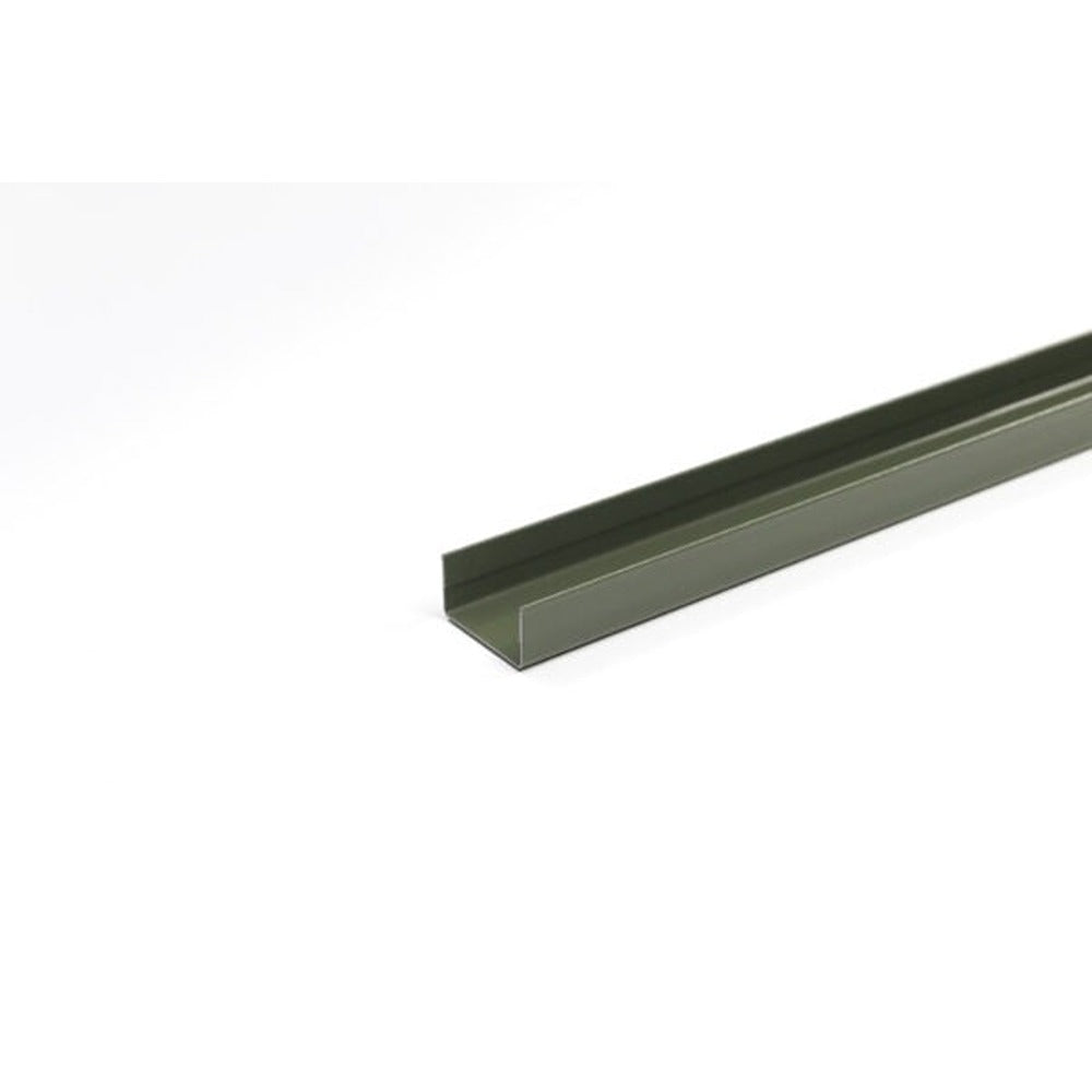 SmartFence Olive U-Shaped Universal Edging Channel - 1.83m, Low Profile