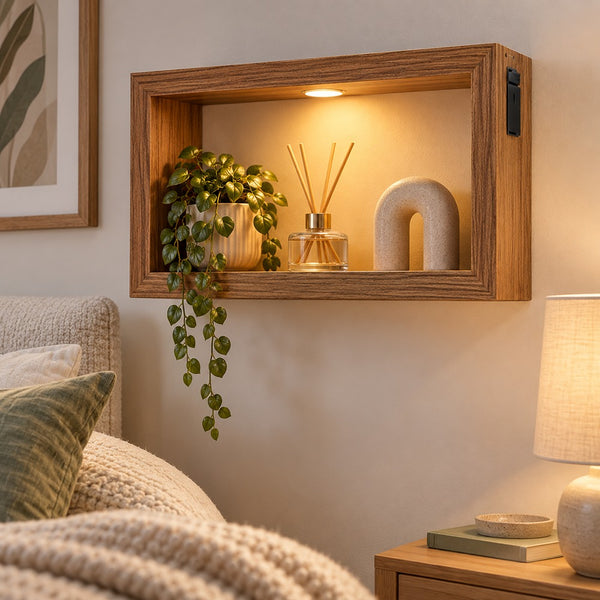 Home Living LED Wall Shelf Cube | Stylish Storage Solution
