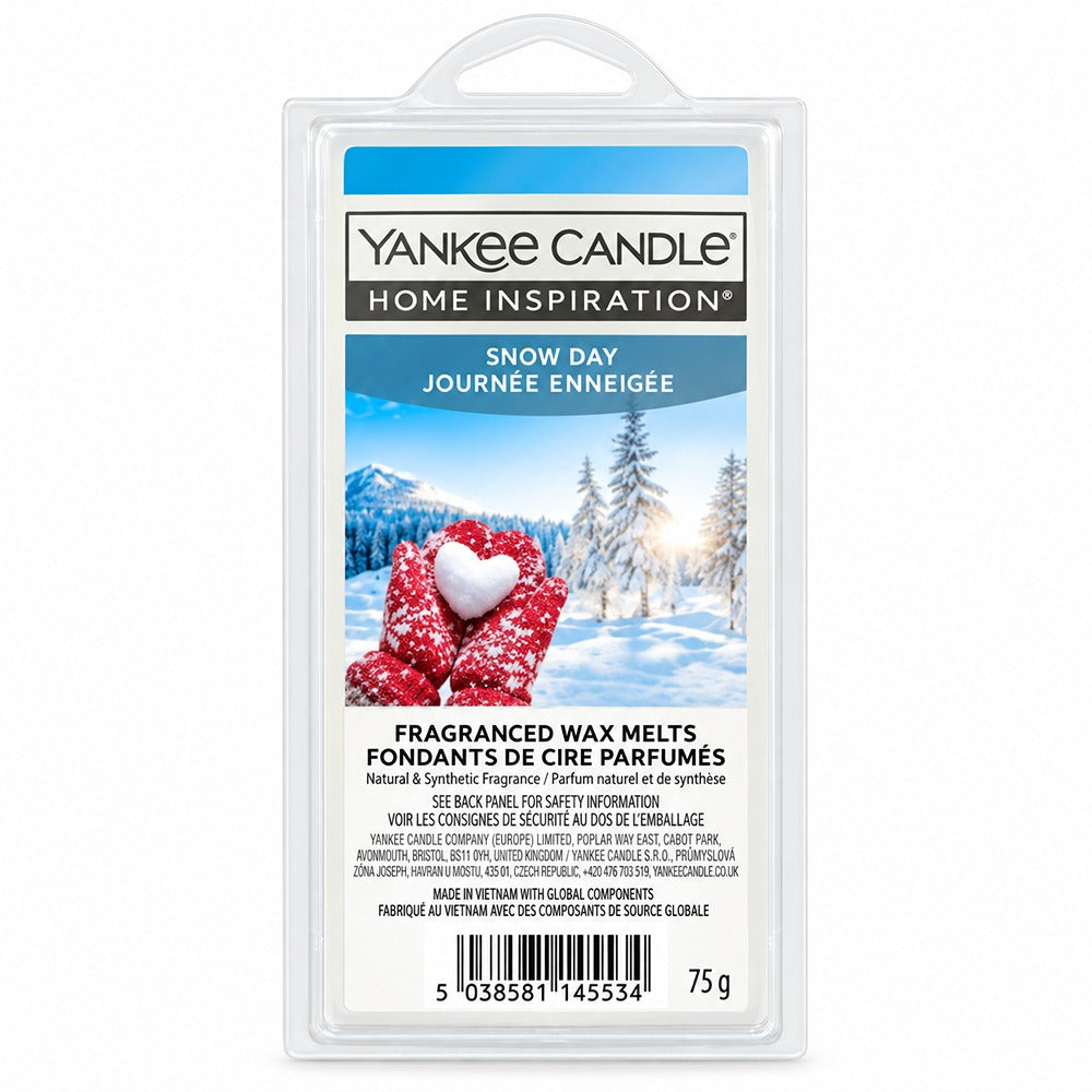 Yankee Candle Hi Wax Cubes Snow Day | 75g Fragrance Melts