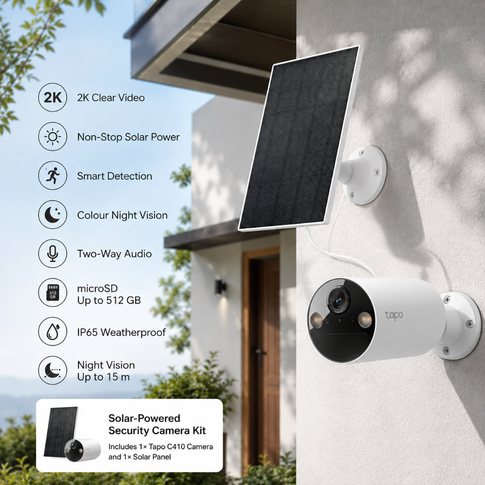 TP-LINK Solar Security Camera Kit | Reliable Outdoor Monitoring