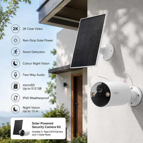 TP-LINK Solar Security Camera Kit | Reliable Outdoor Monitoring