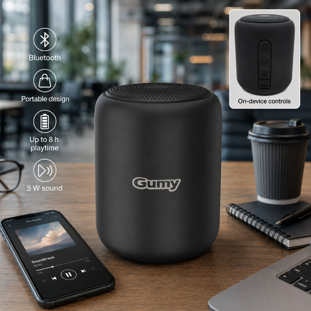 JVC Gumy Bluetooth Speaker | Compact Black Design