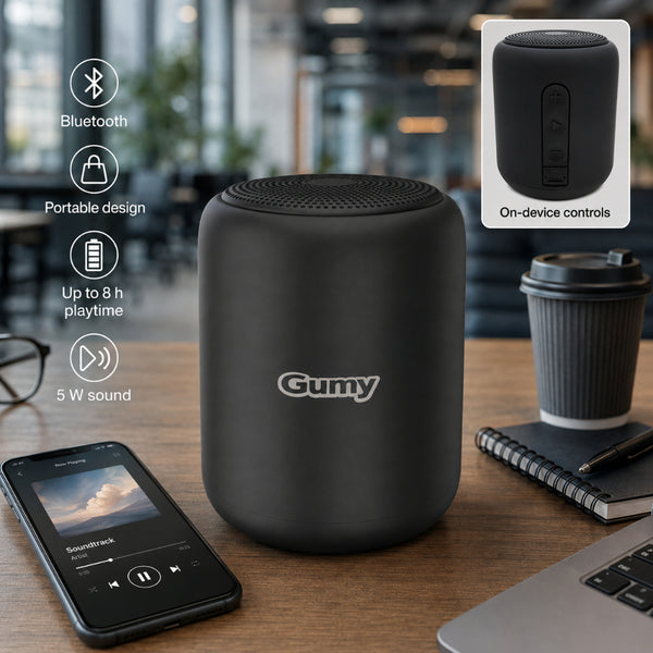 JVC Gumy Bluetooth Speaker | Compact Black Design
