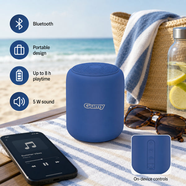 JVC Gumy Bluetooth Speaker | Compact Blue Design