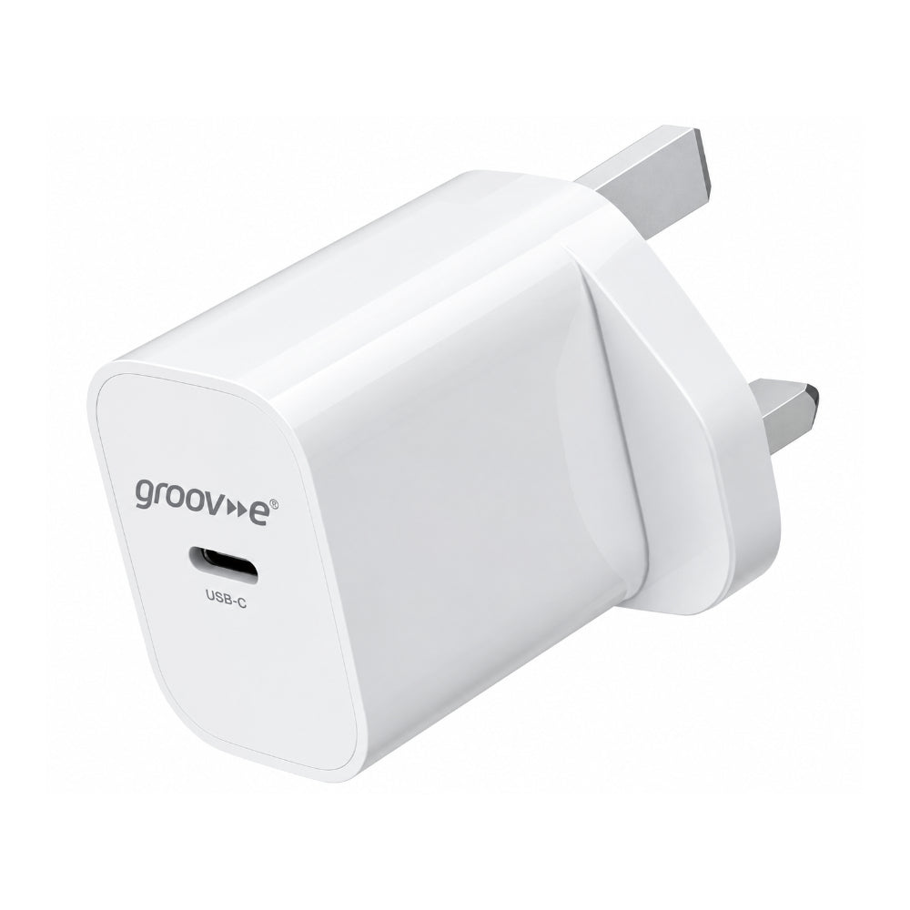 Groov-e USB-C Wall Charger 25W | Compact and Efficient