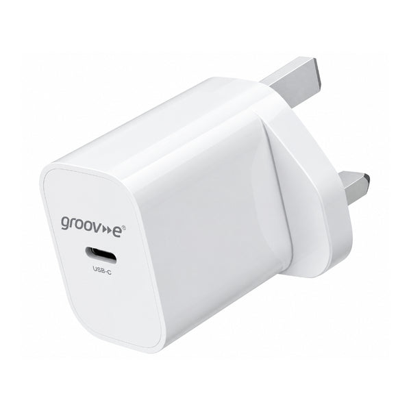 Groov-e USB-C Wall Charger 25W | Compact and Efficient