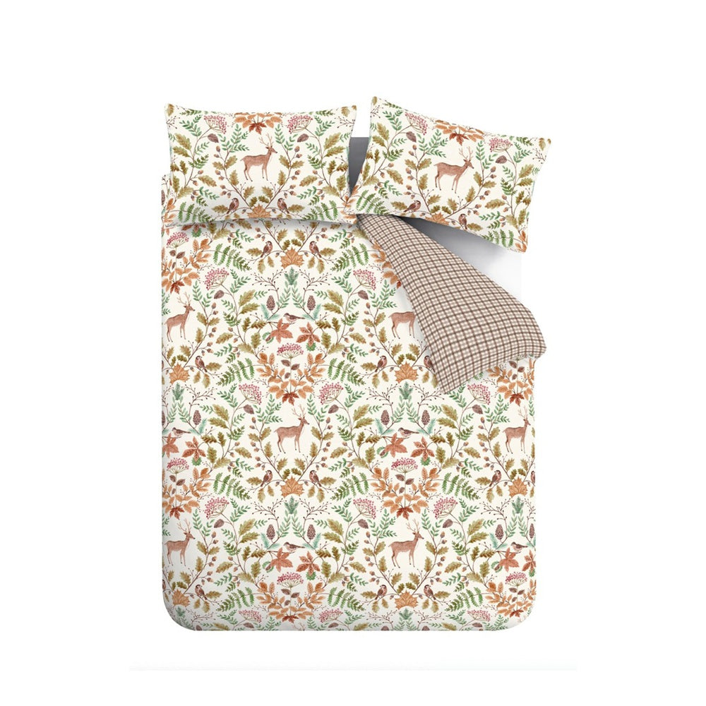 Woodland Stag Cream Quilt Set | Single Size