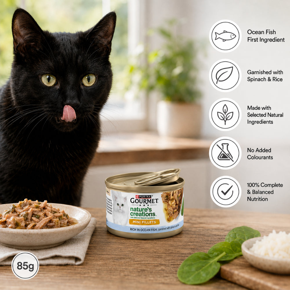 Purina Gourmet Mini Ocean Fish Fillets - 85g