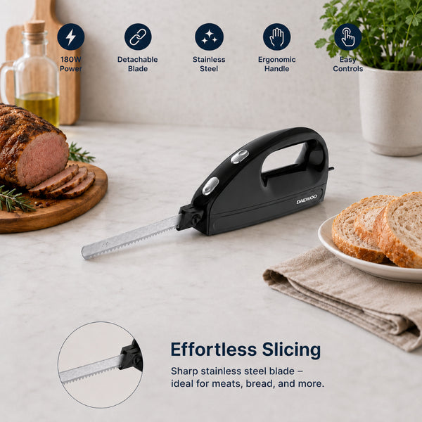 Electric Knife - Black - 180W