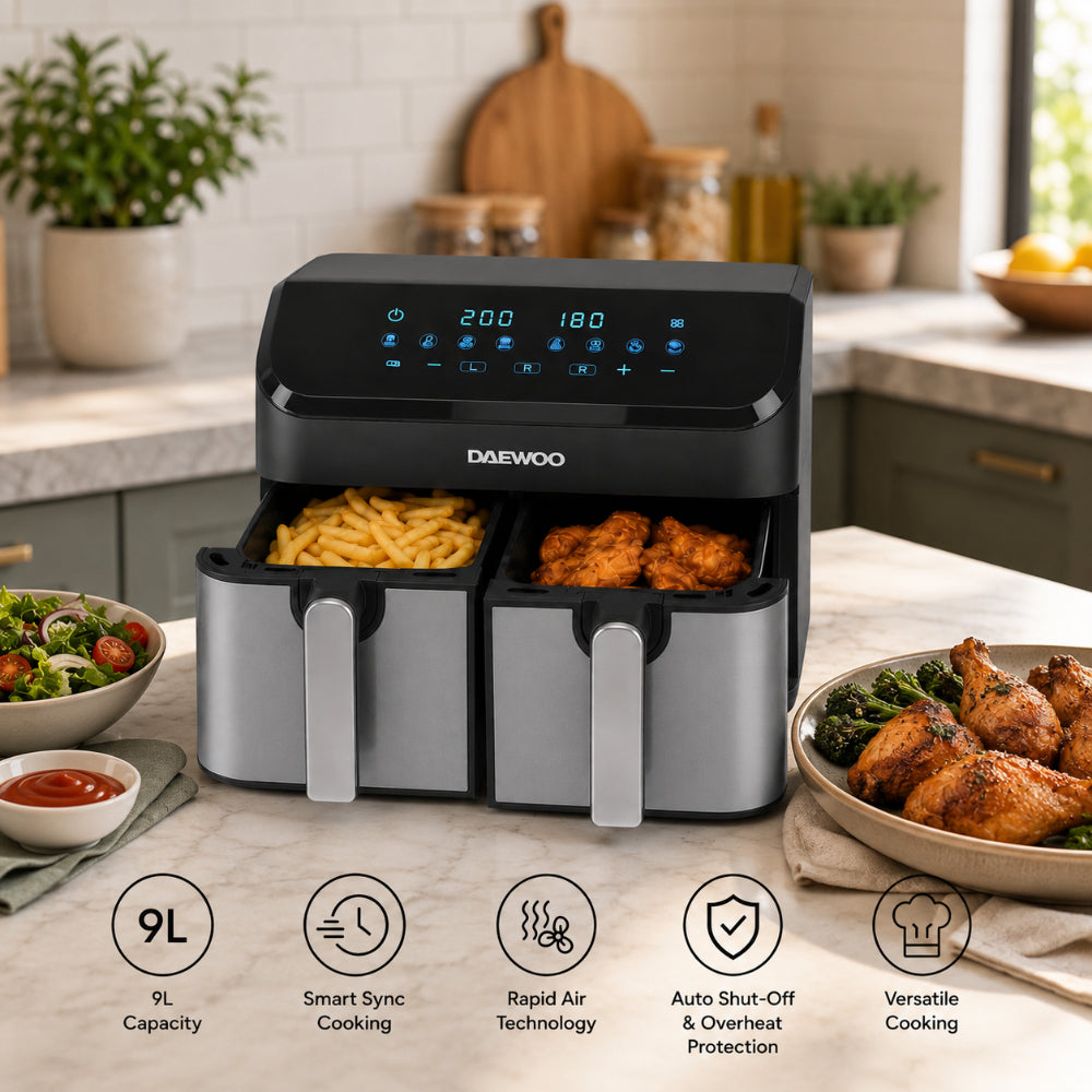 Digital Double Air Fryer - 9L