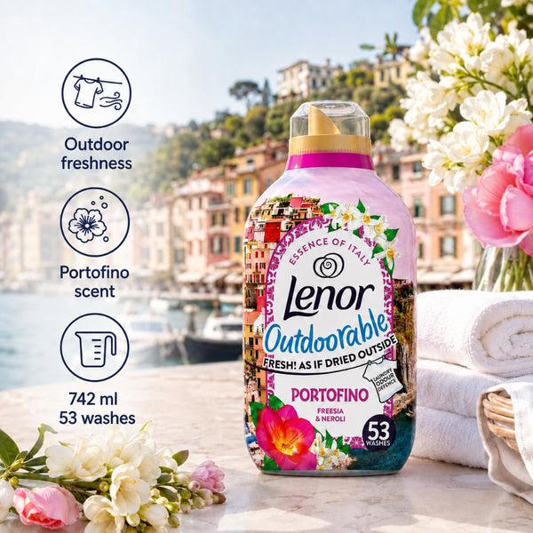 Lenor Outdoorable Portofino - Fabric Softener - 53 Washes