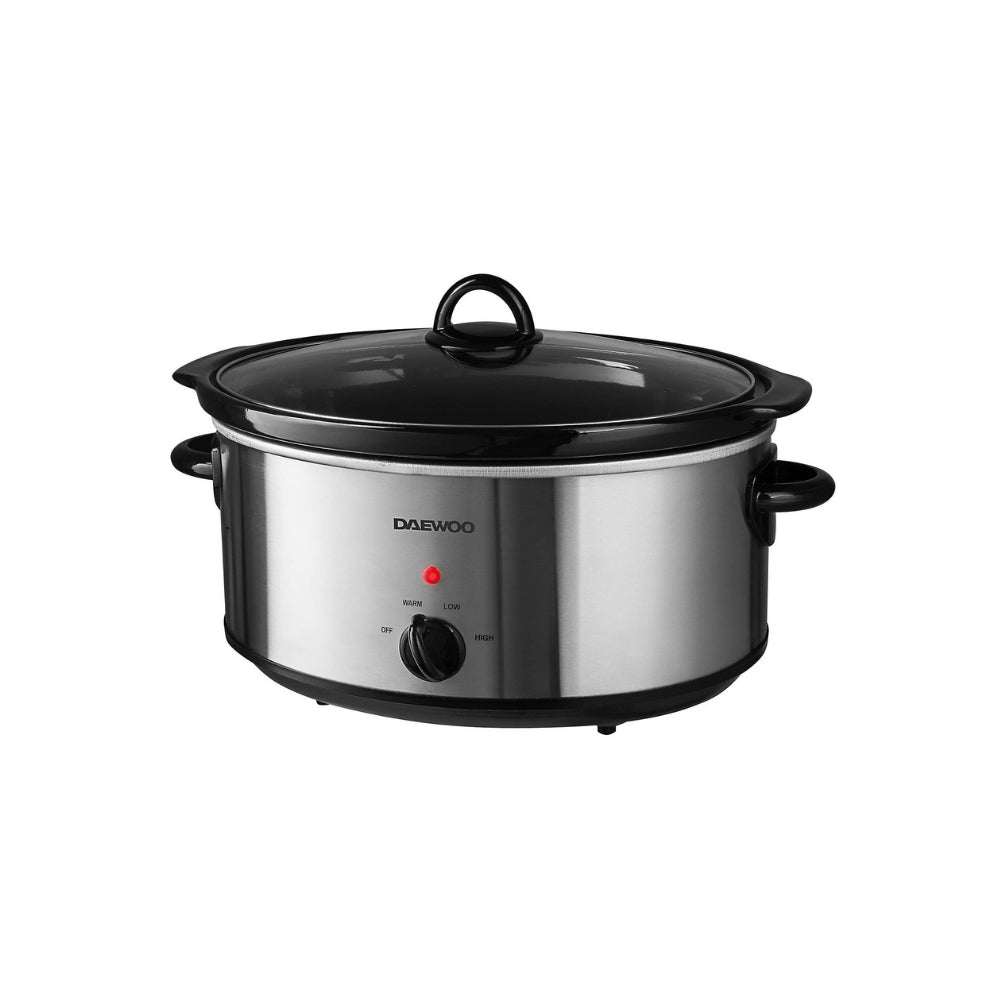 Daewoo 6.5L Slow Cooker - Stainless Steel - 6.5L