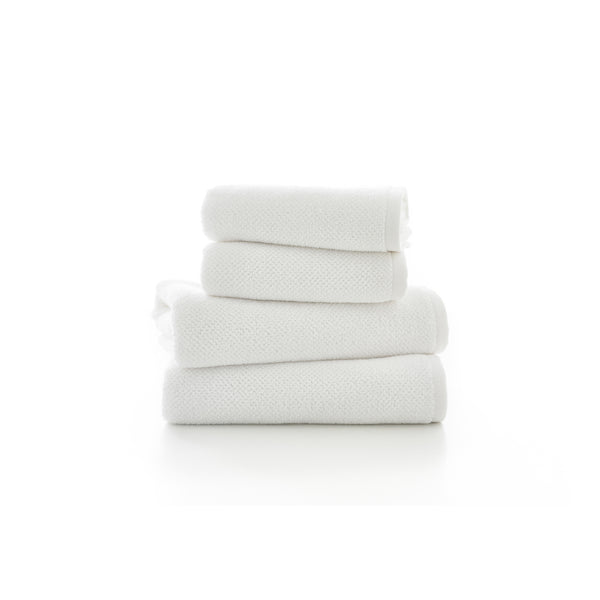 Romeo White Bath Towel | 450 GSM Cotton Softness & Quick Dry