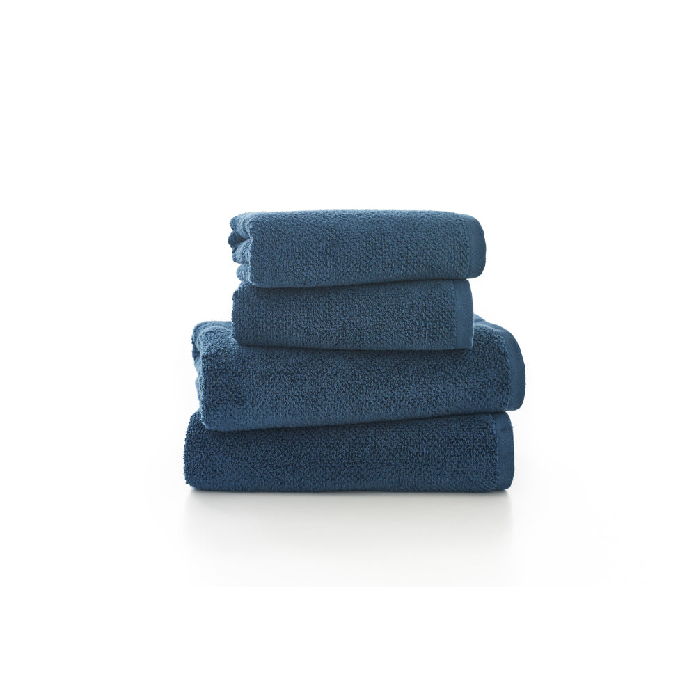 Romeo Bath Sheet Navy | Large Soft Cotton Towel 70x140cm
