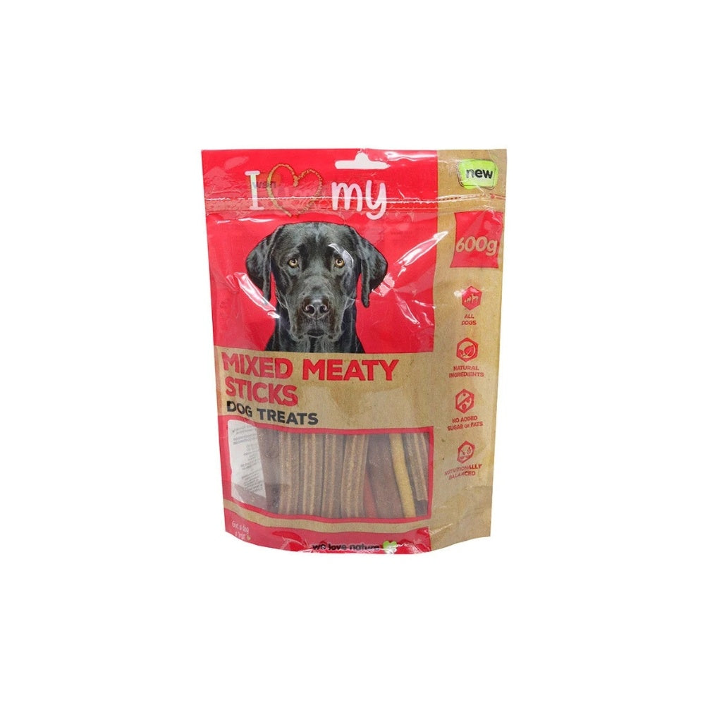 I Love My Mixed Meaty Sticks - Dog Treats - 600g