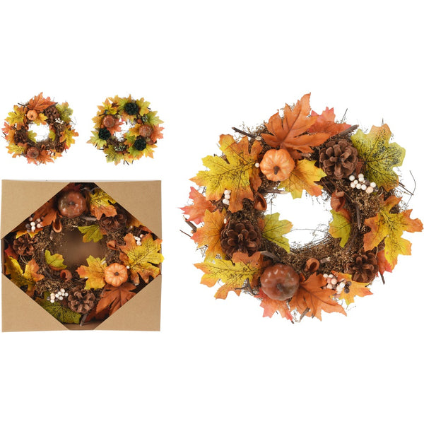 Autumn Wreath 34cm | Assorted Designs for Seasonal Decoration