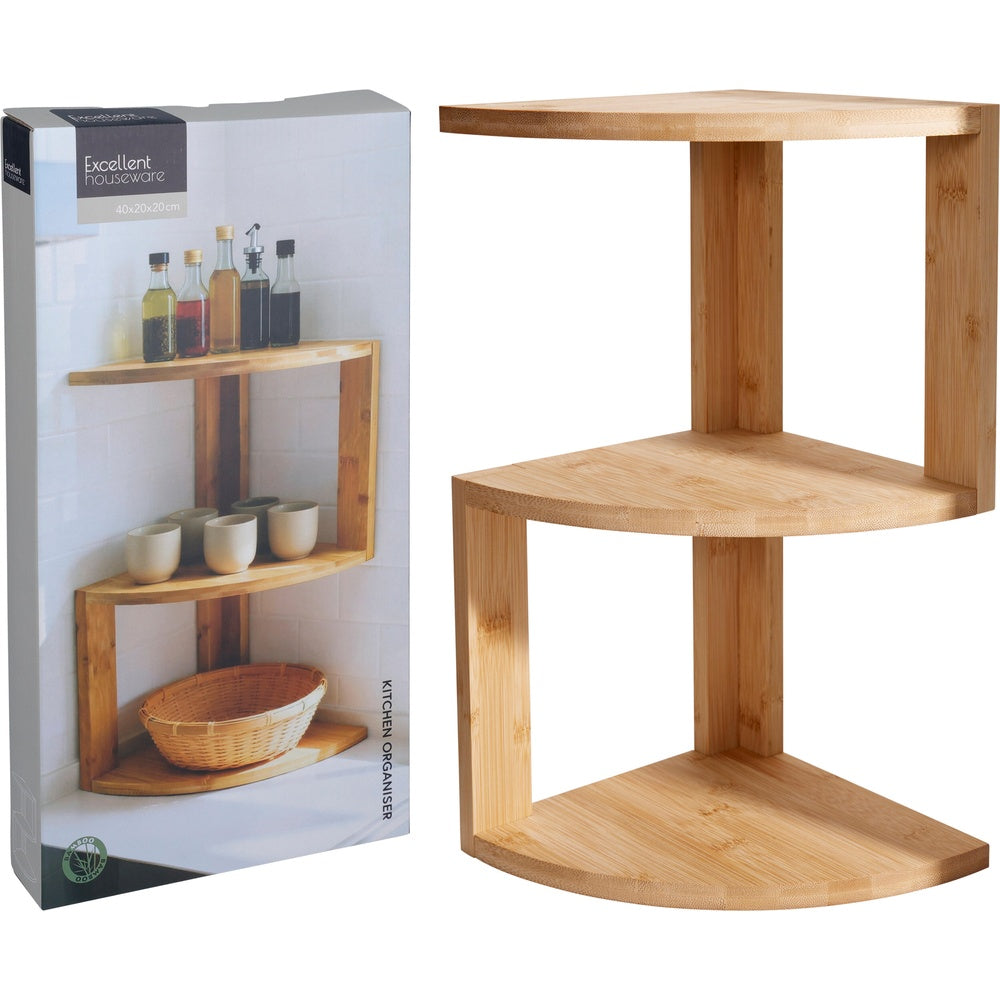 Bamboo Cabinet Shelf - 40x20x20cm