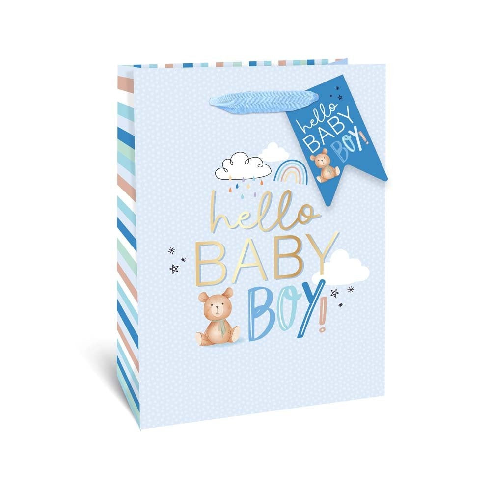 Gift Bag Hello Baby Boy - Large