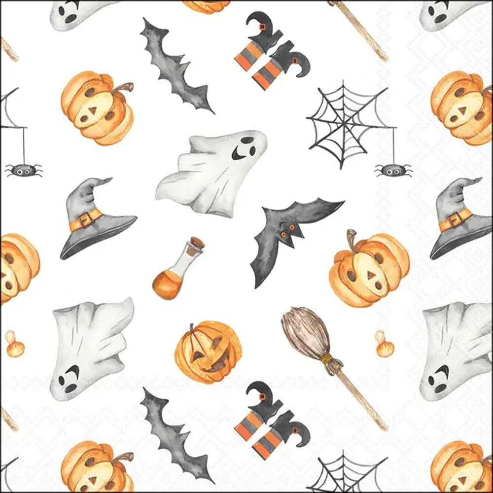 Happy Halloween Napkins | 33x33cm Paper Napkins 20 Pack