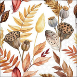 Home Accessories Leaves and Feathers Napkins | 33x33cm, 20 Pack
