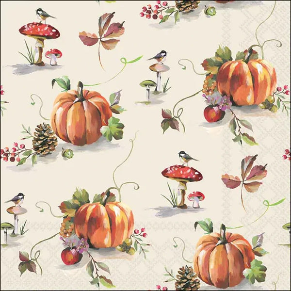 Autumn Splendour Napkins 33x33cm | 20 Pack Seasonal Design